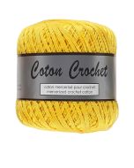 Pelote de 50 g de coton mercerisé n°10 jaune vif 371