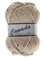 pelote 50 g canada tweed de lammy 410 grège moucheté