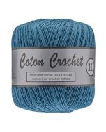 Pelote de 50 g de coton mercerisé n°10 bleu 459
