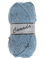 pelote 50 g canada tweed de lammy bleu moucheté 462