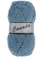 pelote 50 g canada tweed de lammy bleu moucheté 463