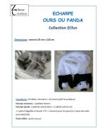 Fiche tricot écharpe panda et écharpe nounours