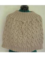 kit tricot 8775 - chauffe épaules au point ajouré 38/40 à 54/56