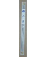 1 paire d'aiguilles à tricoter n°3 métal 30 cm de long