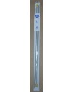 1 paire d'aiguilles à tricoter n°5 de 40 cm de long - métal