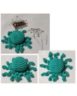 pique épingles octopus crocheté main + 10 épingles à tête