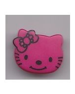 Bouton Hello Kitty 18 mm en plastique coloris fuchsia 52