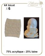 Snood Comfort6 point 114 en kit à tricoter ou déjà tricoté main