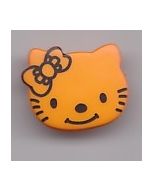 Bouton Hello Kitty 18 mm en plastique coloris orange 42