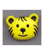 Bouton 28 mm tête ourson coloris jaune