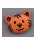 Bouton 28 mm tête ourson coloris orange