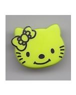 Bouton Hello Kitty 18 mm en plastique coloris pistache 24