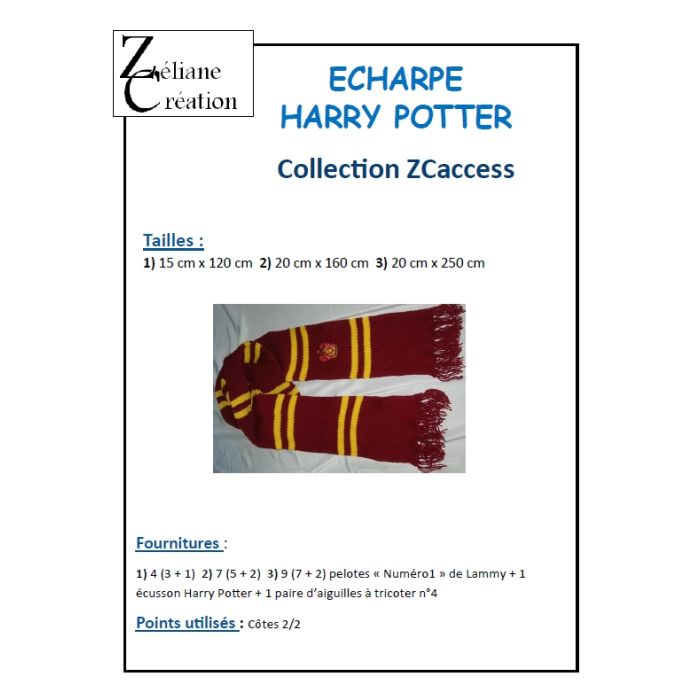 Kit special tricot echarpe serdaigle - Les Trois Reliques