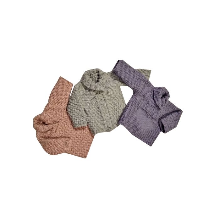 FICHE TRICOT PAPIER 9564 pull mousse naissance a 6 mois